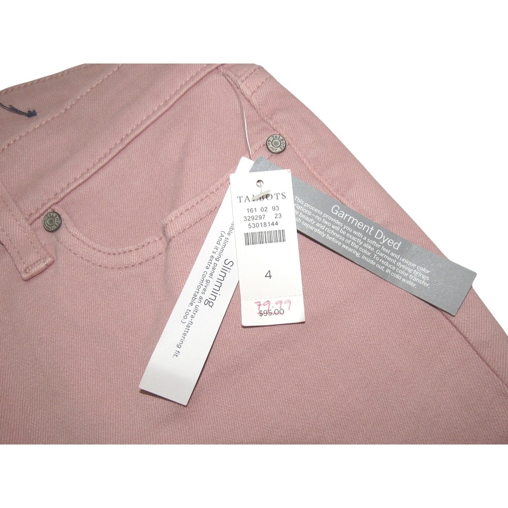 Talbots Flawless Slim Ankle Jeans in Dusty Blush Pink sz 4 NWT - Picture 7 of 8